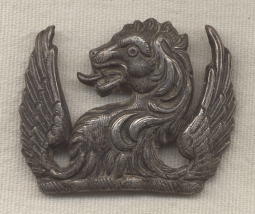Early Ayrshire Yeomanry Hat Badge in Leaded Silver Plate