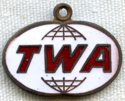 1960s Enameled Trans World Airlines (TWA) Charm