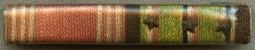 Great WWII US Army Theater-Made Ribbon Bar with Good Conduct, ETO Theater, & 3 Battle Stars