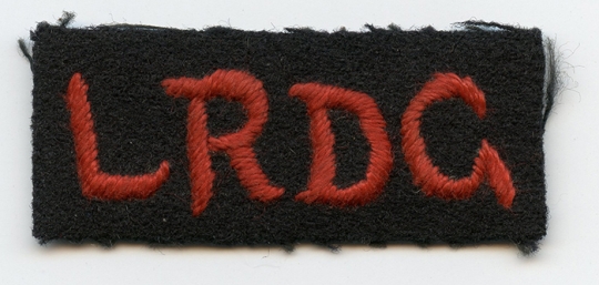 Extremely Rare & Cool Early WWII UK Long Range Desert Group Shoulder Tab, Egyptian Made!