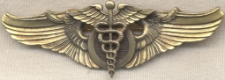 Extremely Rare WWII (Ca. 1943) Type 1 USAAF Flight Surgeon Wing by Norsid