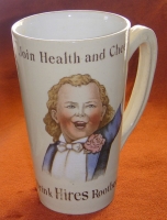 Fabulous Old 1890s Hires Root Beer Mug by Villeroy & Boch, Mettlach