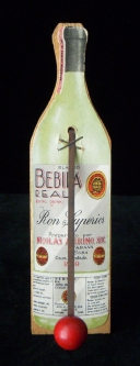Fabulous Old Cuban Bebida Rum Noisemaker from Monomack Inn, Merrimac, Massachusetts