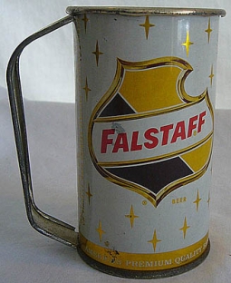 1950's Falstaff Beer Can Made into a Keg Cup or Mug