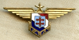 Rare WWII Free French Air Force (FAFL) Shirt Size Pilot Wing