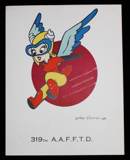 Rare WWII WASP Fifinella 319th AAFTD Disney Poster