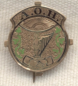 1860s Ancient Order of the Hibernians Pin