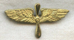 Rare WWI - 1920's Romanian Air Force Winged Propeller Insignia