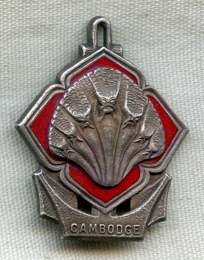 1950s French Shipping Line Cie. des Messageries Maritimes Ship Cambodge Sailor Badge