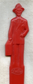 Fun 1950s Fuller Brush Co. Promotional Letter Opener with Salesman as Handle