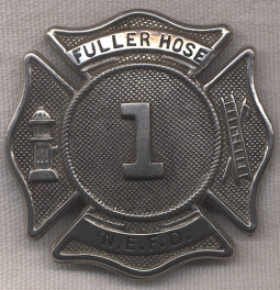 1900 North East (Pennsylvania) "Fuller Hose" Fire Department Badge "Fuller Hose"