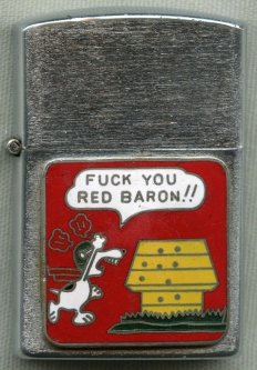 Fantastic Snoopy & Red Baron Novelty Lighter from Vietnam War NO LONGER AVAILABLE