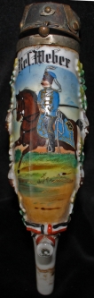 Exceptional Imperial German Hussar Pipe with many Parts & Pieces of Pipe
