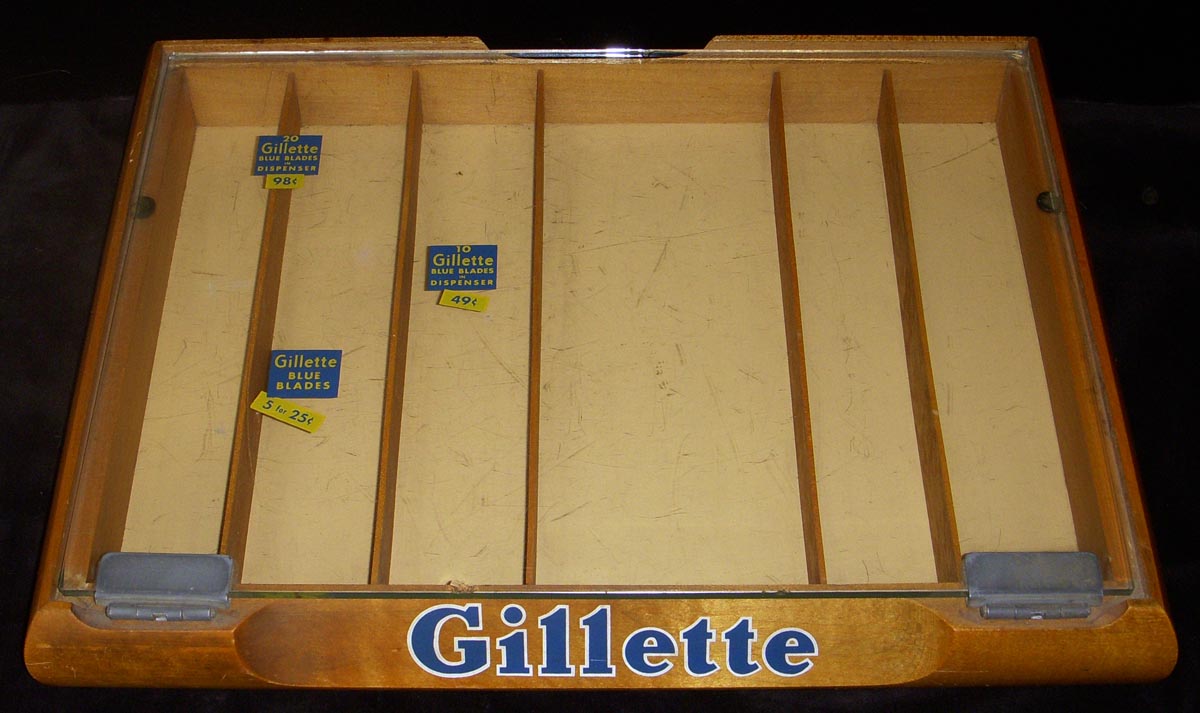 Great Old Circa 1930s Gillette Razors Advertising Display Used in Stores, Pharmacies Flying