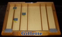 Great Old Circa 1930s Gillette Razors Advertising Display Used in Stores, Pharmacies