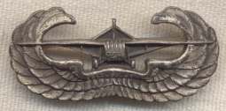 Sterling Silver WWII US Army Glider Troops Qualification Badge