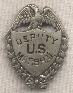 Great Old West Deputy US Marshal Badge by Adams Stamp & Stationery, St. Louis
