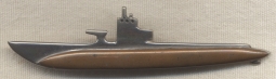 Great Two-Toned WWII Submarine Badge Made at Portsmouth Naval Shipyard
