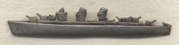 Great WWII US Navy Cruiser Badge in Silver