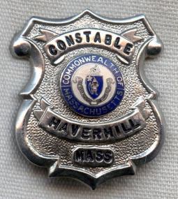 Great Little 1950s Haverhill, Massachusetts Constable (Wallet) Badge
