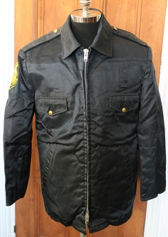Cool 1960's-70's Nylon Police Jacket by "West Point" with Haverhill, MA Police Patch