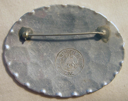 Handmade WWII Sweetheart Brooch with Serial ID Number