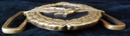 Rare REAL 1930s Hungarian Air Force Pilot Officer Belt Buckle with CORRECT Velvet Backing