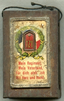 WWI Imperial German 171st Artillery Regiment Soldier's Match Safe