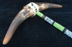 1890s American Plains Indians Ceremonial Beaded Coup Stick