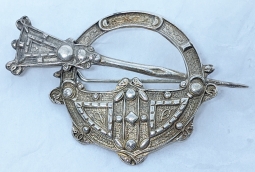 Lovely Vintage Irish Silver Penannular Brooch with 1946 Dublin Date Mark