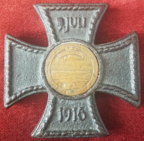 Wonderful 1916 Iron Cross Paperweight for German U-Boat Visit to Baltimore MD