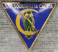 Italian Air Force 377th Pursuit Squadron Squadriglia Caccia Pin Badge