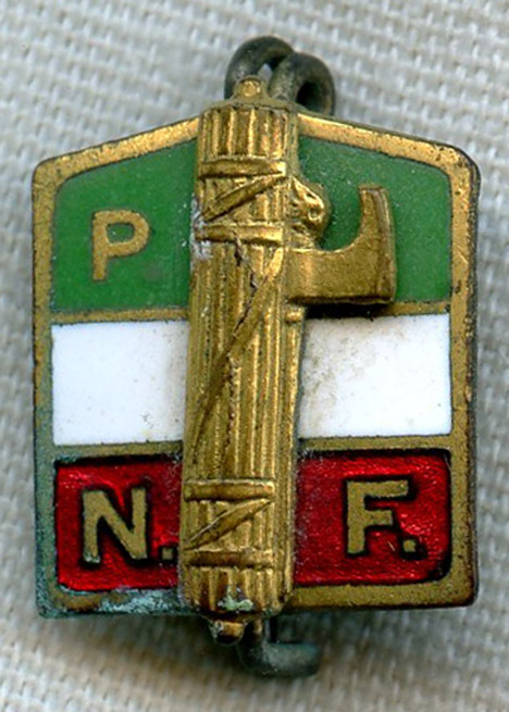 ピンバッジ WWII Italian Youth Fascist Pin/Badge