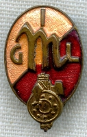1930s-WWII Italian Fascist Youth Officer Pin - Ufficiale Giovent Italiana del Littorio