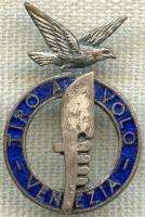 1930's Italian Lapel Pin, Skeet Shooting Association of Venice