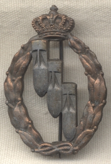WWII Italian Air Force Silver Bomber Qualification Badge