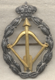 WWII Italian Air Force Gold Interceptor Qualification Badge by Bomisa