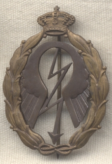 WWII Italian Air Force Bronze Diver Badge by Lorioli
