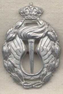 WWII Italian Air Force Silver Strategic Reconnaissance Badge by Bomisa