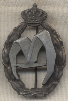 WWII Italian Air Force Silver Transport Qualification Badge
