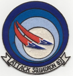 Early 1970s USN Attack Squadron 93 Jacket Patch
