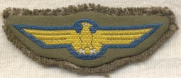 Scarce WWII Japanese NCO Recon Pilot Wing on Wool