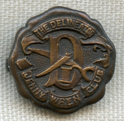 Great 1910 Butterick Corp. Delineator Magazine Jenny Wren Club (Sewing) Member Lapel