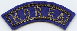 Beautiful Korean War Japanese Made KOREA Tab for Wear with 5th Air Force Patch