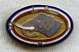 BEING RESEARCHED - Nicely Enameled L.A. S.L.A. Elephant Pin -NOT FOR SALE UNTIL IDENTIFIED