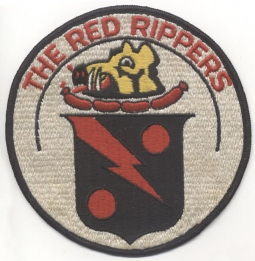 Late 1940s-Korean War US Navy VF-11 Jacket Patch "Sausages" Design on USS Kearsarge