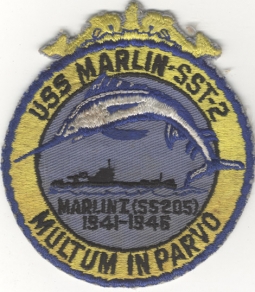 Late 1950s US Navy USS Marlin SST-2 Training Sub Jacket Patch