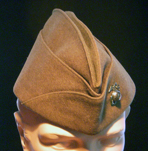 Late WWII US Marine Corps Officer Overseas Cap