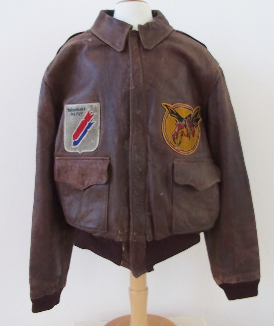 WWII USAAF Painted P-38 Hey Stuff A-2 Flight Jacket