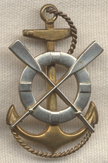 Extremely RARE Life Saving Service Officer or CPO cap badge
